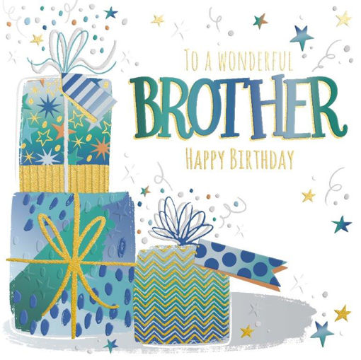 Picture of WONDERFUL BROTHER HAPPY BIRTHDAY